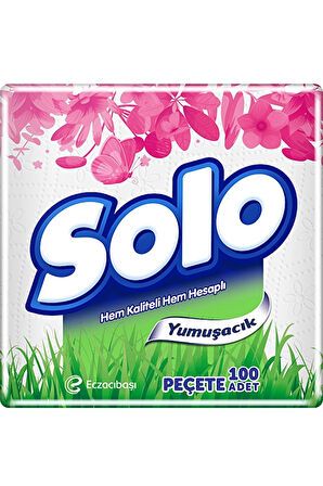 4 ADET   Solo Süper Peçete 100'lü