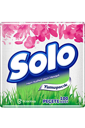 4 ADET   Solo Süper Peçete 100'lü