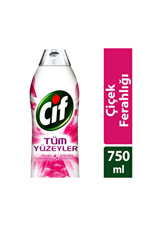 4 ADET   Cif Tüm Yüzeyler 750 ml Çiçek Ferahlığı