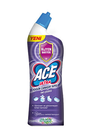 4 ADET   Ace Ultra Çamaşır Suyu Powerjel 750 ml Çiçek Kokulu