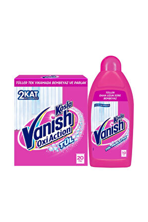 4 ADET   Vanish Kosla Tül Temizleyici 2'li Set (Toz + Parlatıcı)