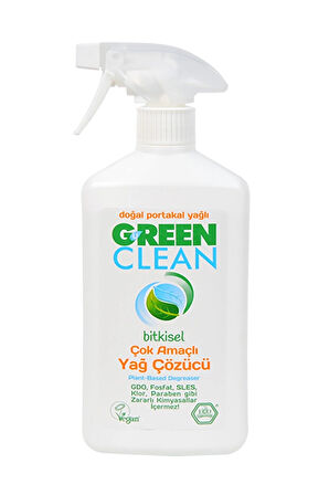 4 ADET   Green Clean Bitkisel Çok Amaçlı Yağ Çözücü 500 ml