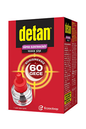 4 ADET   Detan Elektrolikit Sinekkovar Yedek 60 Gece