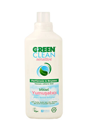 4 ADET   Green Clean Bitkisel Sıvı Çamaşır Yumuşatıcı Sensitive 1 L