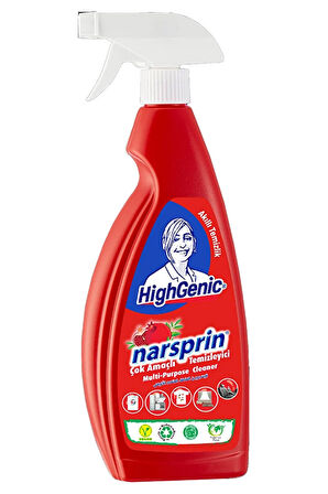 4 ADET   Highgenic Narsprin Çok Amaçlı Temizleyici 750 Ml