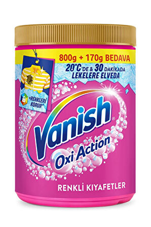 4 ADET   Vanish Kosla Multipower Toz 970g Renkliler Leke Çıkarıcı Deterjan Güçlendirici