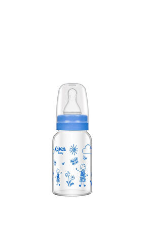 4 ADET   Wee Baby Isıya Dayanıklı Cam Biberon 120 ml