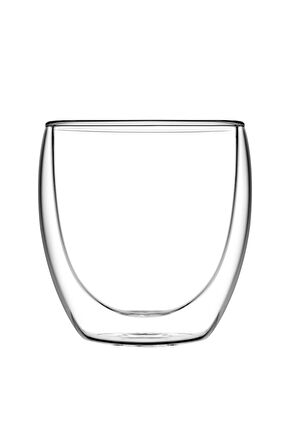 4 ADET   Paşabahçe Borosilikat Çift Cidarlı Cam Kupa 260 cc