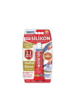 4 ADET   Vodaseal Tüp Silikon Şeffaf 50g