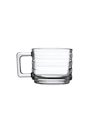 4 ADET   Paşabahçe Bricks Fincan Kupa 320 cc 6'lı