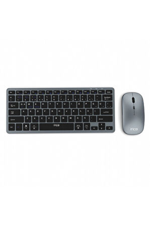 4 ADET   Inca Ibk-572Bt Dual Mod Bluetooth + 2.4G Rechargeable Smart Keyboard Mouse Set