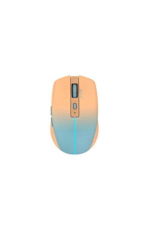 4 ADET   Inca Iwm-511Rt Dual Mod Bluetooth+Wireless Rechargeable Gradient Color Silent Mouse