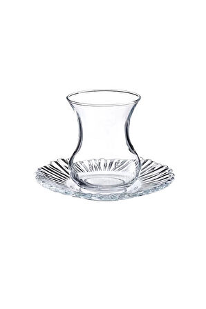 4 ADET   Paşabahçe Superior Aurora Çay Seti 6'lı