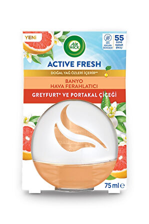 4 ADET   Air Wick Oda Kokusu Decosphere Greyfurt ve Portakal Çiçeği 75 Ml