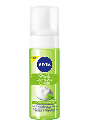 4 ADET   Nivea Yüz Yıkama Köpüğü Urban Skin Detox 150 ml