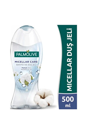 4 ADET   Palmolive Duş Jeli Micellar Care Pamuk Özlü 500ml