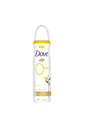 4 ADET   Dove Deo Limon Çiçeği & Vanilya Kadın 150 ml