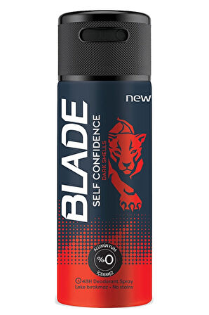 4 ADET   Blade Self Confidence 150 ml Deodorant