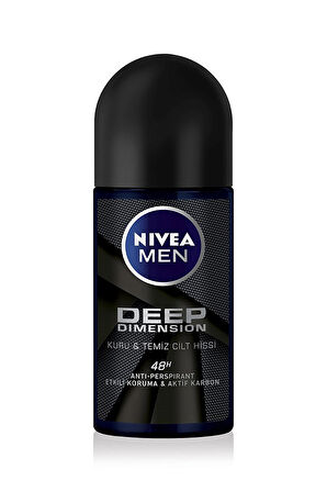 4 ADET   Nivea Roll-On Deep Dimension 50 ml