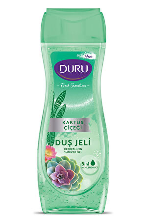 4 ADET   Duru Fresh Sensations Kaktüs Çiçeği 450 ml Duş Jeli