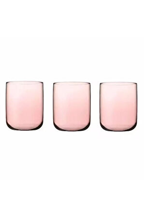 4 ADET   Paşabahçe Iconic Bardak 280 cc 3'lü Pembe