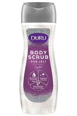 4 ADET   Duru Duş Jeli Body Scrub Crystal 250 ml