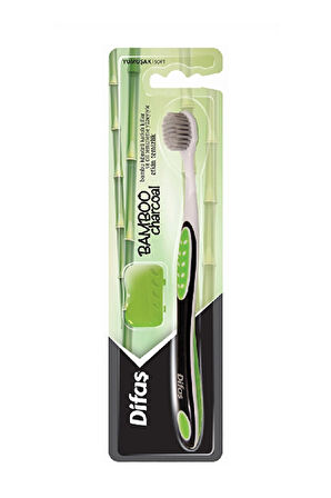 4 ADET   Difaş Diş Fırçası Bambu Aktif Kömür