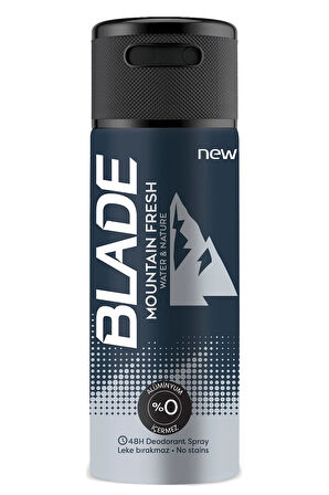 4 ADET   Blade Mountain Fresh 150 ml Deodorant