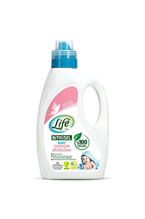 4 ADET   Life by Fakir Baby Bitkisel Bazlı Sıvı Çamaşır Deterjanı 1500 ml