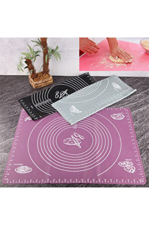 4 ADET   Tohana Silikon Hamur Matı 45x65 cm