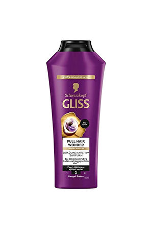 4 ADET   Glıss Şampuan 400 ml Full Hair Wonder