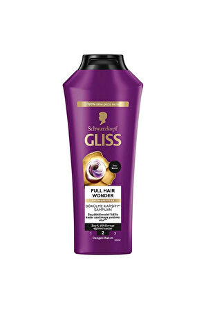 4 ADET   Glıss Şampuan 400 ml Full Hair Wonder