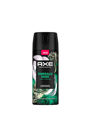 4 ADET   Axe Premium Deodorant Emerald Sage 150 ml