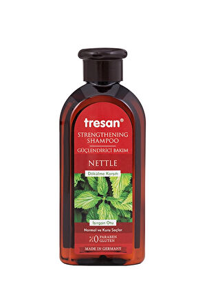 4 ADET   Tresan Şampuanı 300 ml Dökülme Karşıtı Isırgan Otu Güçlendirici - Normal ve Kuru Saçlar İçin