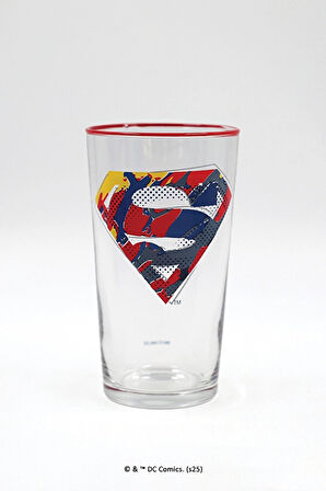 4 ADET   Rakle Superman Meşrubat Bardağı 570 cc