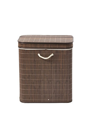 4 ADET   Hometime Bambu Sepet Çift Hazneli 52x32x60 cm