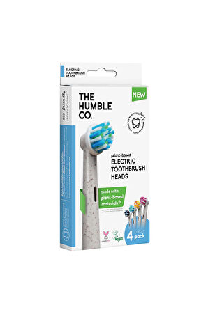 4 ADET   Humble Bitki Bazlı Malzemeden Elektrikli Diş Fırçası Başlığı 4 Adet
