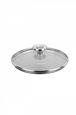 4 ADET   Korkmaz Aroma Cam Kapak 22 Cm