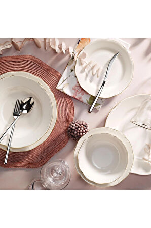 4 ADET   Aryıldız Yonca 24 Parça Gold Takımı