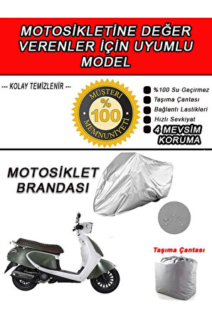 DAELIM AROMA-Uyumlu Motosiklet Brandası-Miflonlu,Kaliteli