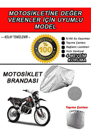 ASYA RX-Uyumlu Motosiklet Brandası-Miflonlu,Kaliteli