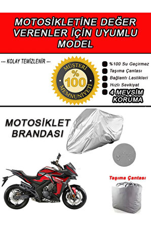 ZONTES 310X-Uyumlu Motosiklet Brandası-Miflonlu,Kaliteli