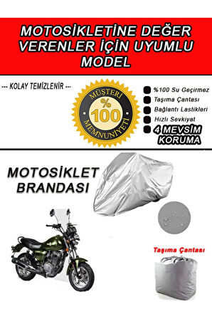 MOTORAN CRAZY-Uyumlu Motosiklet Brandası-Miflonlu,Kaliteli