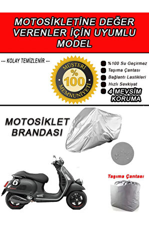 VESPA SEI-Uyumlu Motosiklet Brandası-Miflonlu,Kaliteli