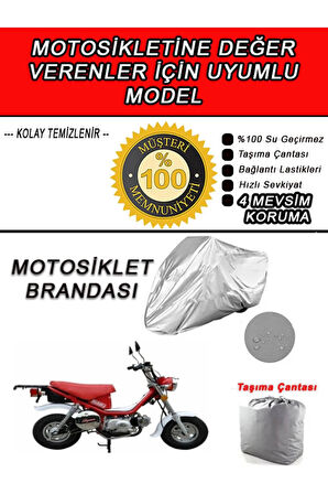 ASYA BUBBLY-Uyumlu Motosiklet Brandası-Miflonlu,Kaliteli