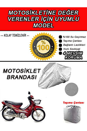 QUSWA 100-Uyumlu Motosiklet Brandası-Miflonlu,Kaliteli