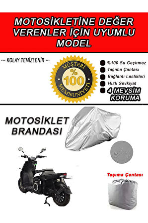 ETRIX SC-Uyumlu Motosiklet Brandası-Miflonlu,Kaliteli