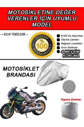 MOTOGUZZI V100-Uyumlu Motosiklet Brandası-Miflonlu,Kaliteli