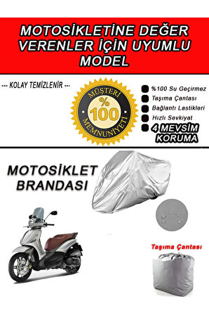 PIAGGIO 300-Uyumlu Motosiklet Brandası-Miflonlu,Kaliteli