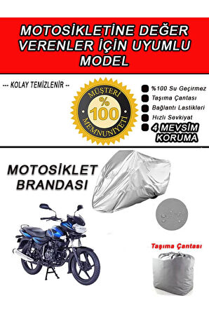 BAJAJ DISCOVER-Uyumlu Motosiklet Brandası-Miflonlu,Kaliteli